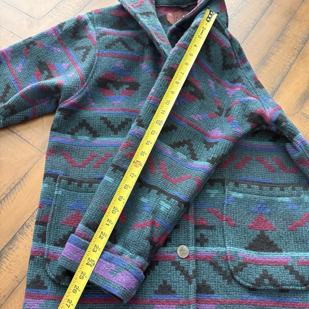 Woolrich Womens Aztec blazer Jacket Coat Size LARGE USA Made - Picture 8 of 8